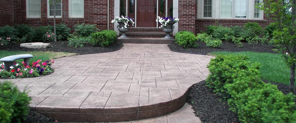 decorative concrete patio