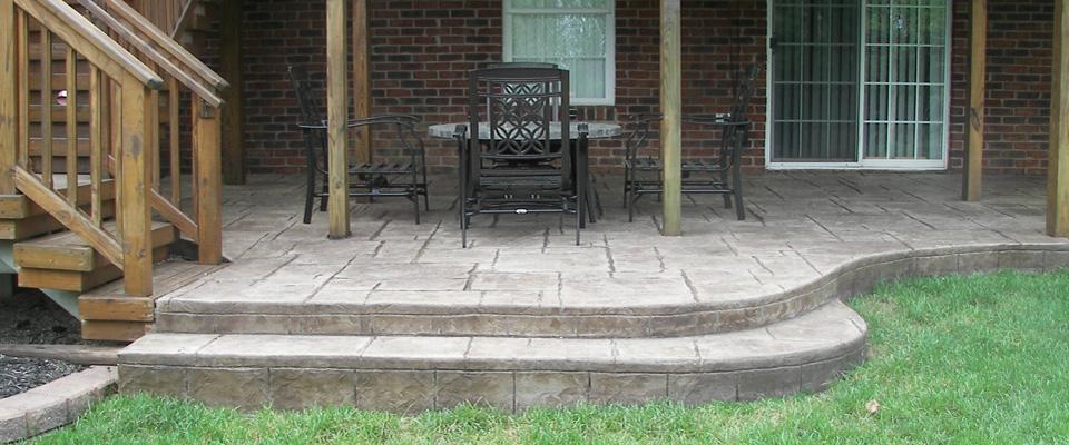 decorative concrete patio