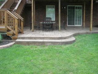 walkout basement patio