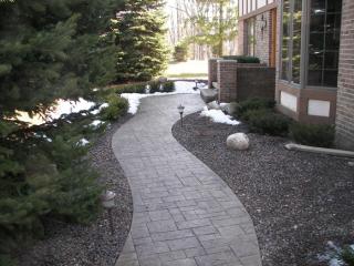 decorative side walkway