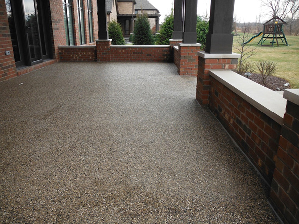 decorative concrete patio