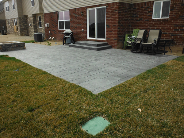 stamped concrete patio